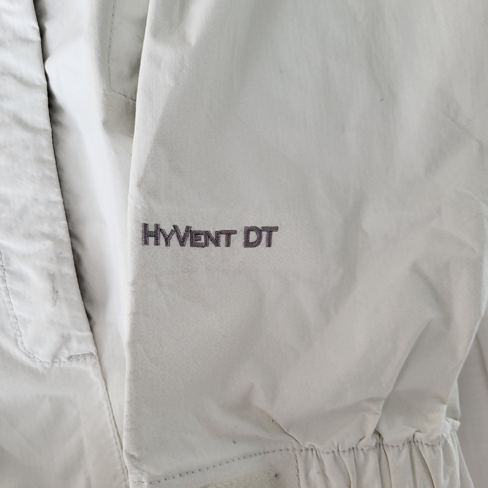 The North Face White Hyvent Waterproof Hiking Coat Rain Jacket - Picture 7 of 16